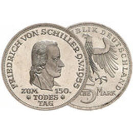 1955 5 DM Friedrich von Schiller