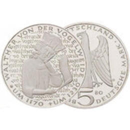 1980 5 DM Walther von der Vogelweide