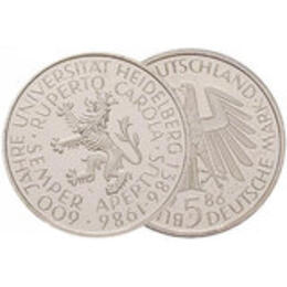 1986 5 DM Universität Heidelberg