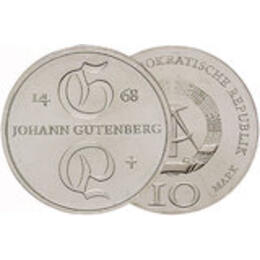 DDR 1968 10 Mark Johann Gutenberg