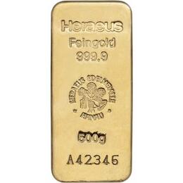 Heraeus Goldbarren 500 Gramm