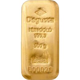 Degussa Goldbarren 500 Gramm
