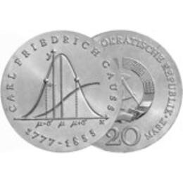 DDR 1977 20 Mark Friedrich Gauss
