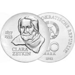 DDR 1982 20 Mark Clara Zetkin