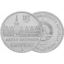 DDR 1984 5 Mark Rathaus Leipzig