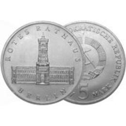 DDR 1987 5 Mark Rotes Rathaus