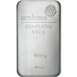 Platinbarren 1000 Gramm Heraeus Umicore Degussa kaufen und verkaufen