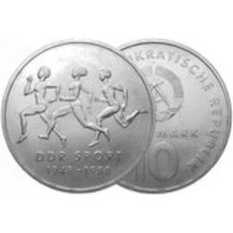 DDR 1988 10 Mark 40 Jahre DDR Sport