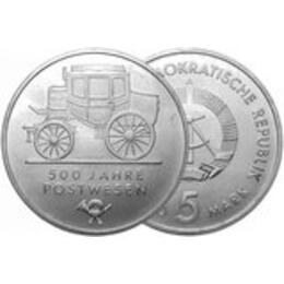 DDR 1990 5 Mark 500 Jahre Postwesen