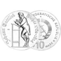 DDR 1990 10 Mark Gottlieb Fichte