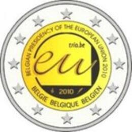 2 Euro 2010 Belgien EU Präsidntschaft