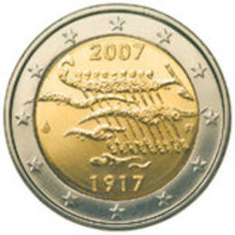 2 Euro 2007 Finnland 90 Jahre Unabhängigkeit