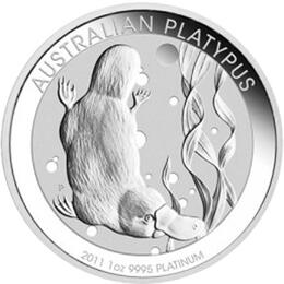 Platin Platypus Schnabeltier 1 Unze Australien Perth Mint 