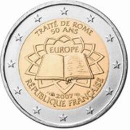2 Euro 2007 Frankreich Römische Verträge