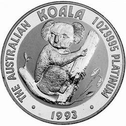 Platin Koala 1 Unze 1993 Australien Perth Mint