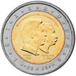 2 Euro 2005 Luxemburg Henri & Adolphe