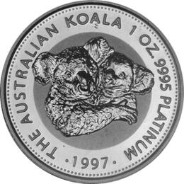 Platin Koala 1 Unze 1997 Australien Perth Mint