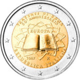 2 Euro 2007 Italien Römische Verträge