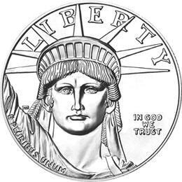 American Eagle Liberty Platin 1/2 Unze