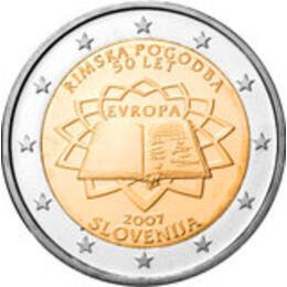 2 Euro 2007 Slowenien Römische Verträge