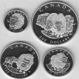 Platin Kanada 1999 Bison proof