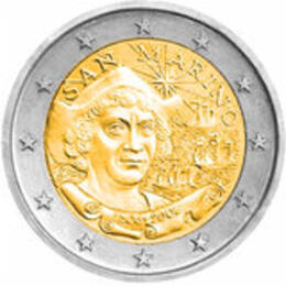 2 Euro 2006 San Marino Folder Kolumbus