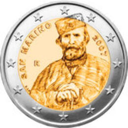 2 Euro 2007 San Marino Folder Garibaldi