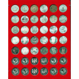 Lindner Münzbox und Münztableau (rund) 29,5 mm