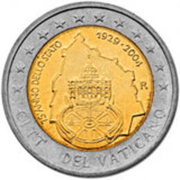 2 Euro 2004 Vatikan Folder Petersdom