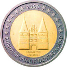 2 Euro 2006 Bundesrepublik Holstentor