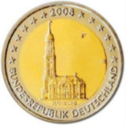 2 Euro 2008 Bundesrepublik Hamburg