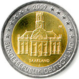 2 Euro 2009 Bundesrepublik Saarland