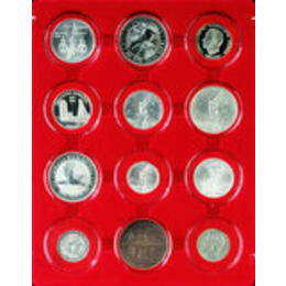 Lindner Münzbox und Münztableau (Kapseln) 58 mm