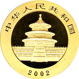 China Panda 1/2 Unze 2002 Goldpanda 200 Yuan