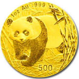 China Panda 1/4 Unze 2002 Goldpanda 100 Yuan