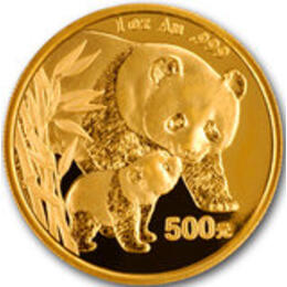 China Panda 1/10 Unze 2004 Goldpanda 50 Yuan