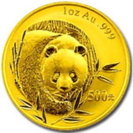 China Panda 1/10 Unze 2003 Goldpanda 50 Yuan