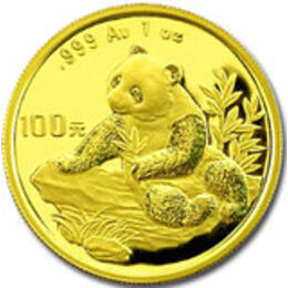 China Panda 1/20 Unze 1998 Goldpanda 5 Yuan