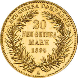 20 Mark Deutsche Kolonien Neu Guinea 1895