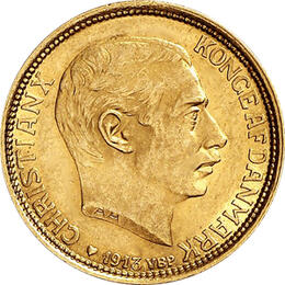 10 Kronen Dänemark Christian X 1913-1917