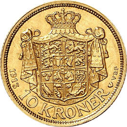 10 Kronen Dänemark Christian X 1913-1917