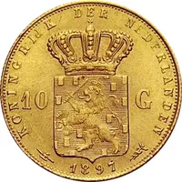 10 Gulden Königin Wilhelmina 1911-1933 Niederlande Holland