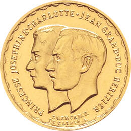 20 Francs Luxemburg Goldmünze Charlotte 1919-1964