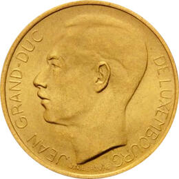 20 Francs Luxemburg Goldmünze Krönung Großherzog Jeans 1964