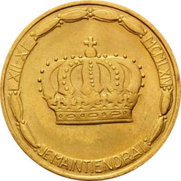 20 Francs Luxemburg Goldmünze Krönung Großherzog Jeans 1964