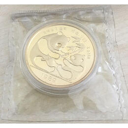 China Panda Goldmünze 1/2 Unze 1989 Coin Fair