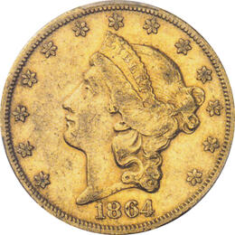 20 Dollar American Liberty Head 1864