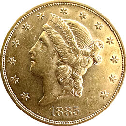 20 Dollar American Liberty Head 1885