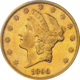 20 Dollar American Liberty Head 1890