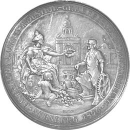 Altdeutschland Nürnberg Stadt Luitpold Bayern Taler 1896